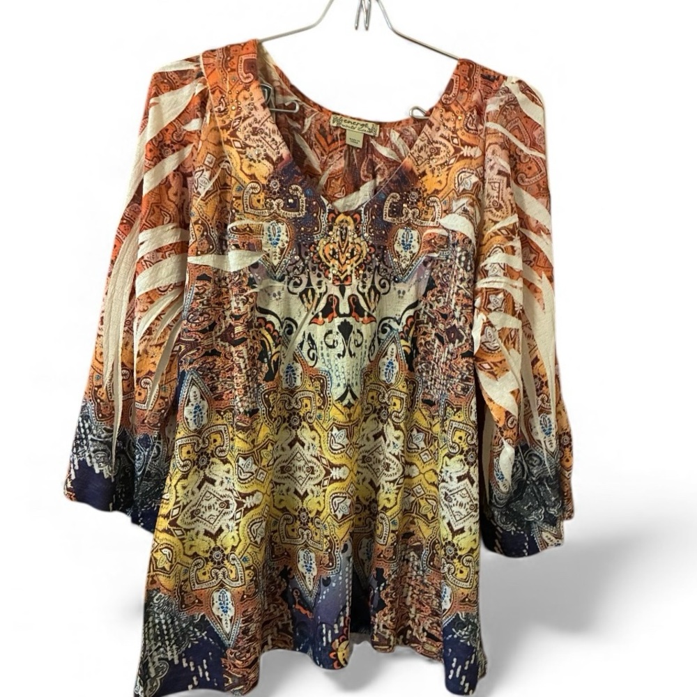 ENERGIE Vibrant Patterned Women's Blouse size XS